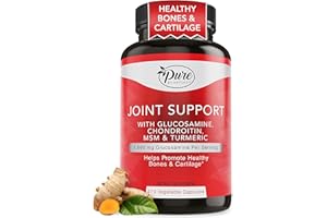 Pure By Nature Joint Support, Glucosamine with Chondroitin Turmeric MSM Boswellia Supplement, 270 Capsules