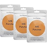 Kind Patches MB Patches with Orange Peel, Bitter Orange, Grapefruit, and Green Tea Extract - Vegan - 3 Pack, 90 Count