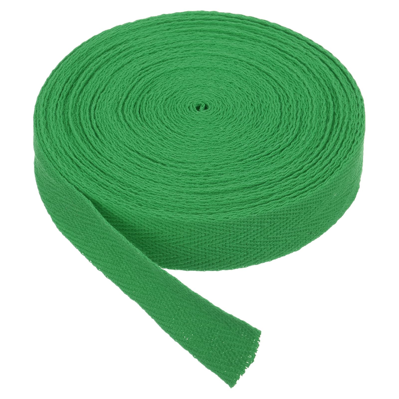 PATIKIL Cotton Twill Tape 20mm(3/4") 10 Yards Cotton Ribbon Bias Binding Tape Herringbone Webbing Trim for Sewing Gift Wrapping Craft DIY Brilliant Green