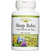 Natural Factors - Sleep Relax Formula, Herbal Factors®, 90 Capsules