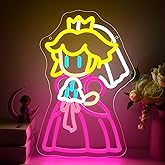 Princess Neon Sign LED Princess Light for Wall Decor Dimmable Neon Light for Bedroom Girls Room Nursery Living Room Cute Fairy Tale Princess Decor Birthday Gift for Girls Size14.3 * 9.4In (P319)