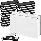 20-Pack Magnetic Name Tags, 2.1 x 3.4 Magnetic Blank Name Badges, Heat Sublimation Printable Badges with Magnetic Fasteners for Jackets, Shirts