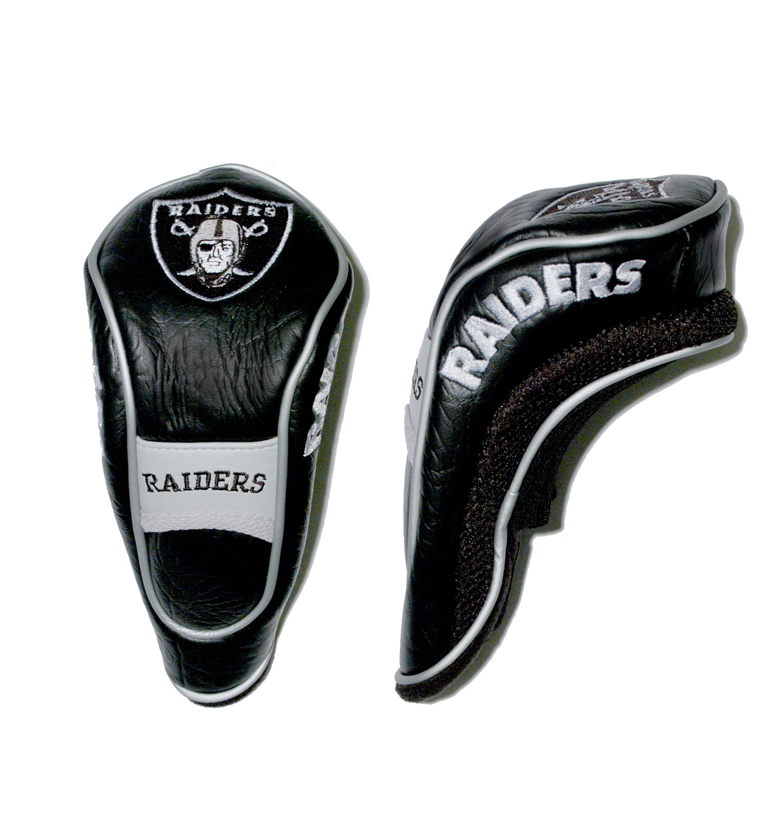 Team Golf NFL Las Vegas Raiders Hybrid Head Cover Hybrid Golf Club Headcover, Hook-and-Loop Closure, Velour lined for Extra Club Protection
