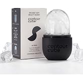 Contour Cube Original - Ice Roller for Sculpting &amp; De-Puffing - Face Ice Roller &amp; Massager with BPA-Free Silicone - Ice Mold for Face - Skin Care Tools for Daily Skincare (180ml) - Jet Black
