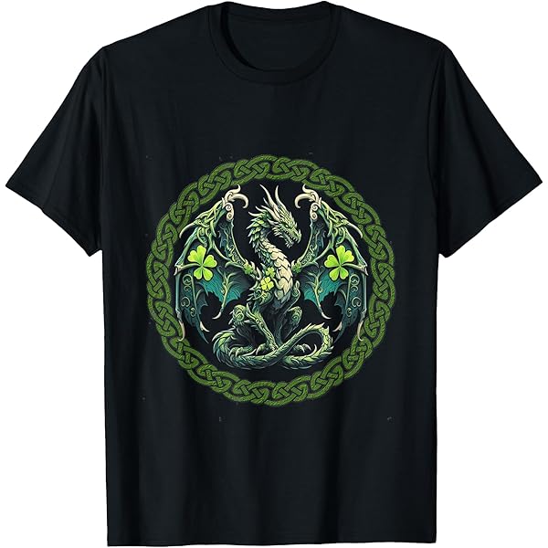 Amazon.com: Beautiful Celtic Irish Green Tribal Dragon Fantasy Art
