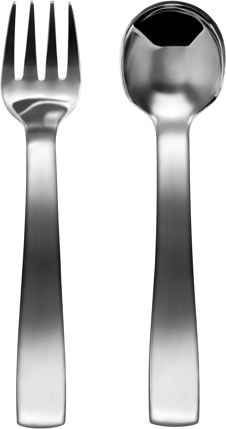 Cutelery Children's Stainless Steel Silverware Toddler (12 months to 3 yrs old) set: Spoon and Fork