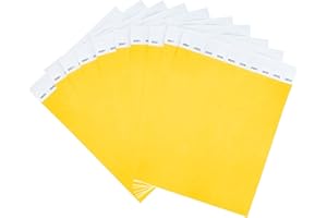 DGBDPACK 100 Pcs Wristbands, 1-100 Consecutive Numbers Waterproof Tearproof Wrist Straps Admission Bracelets Tickets (Neonyellow)