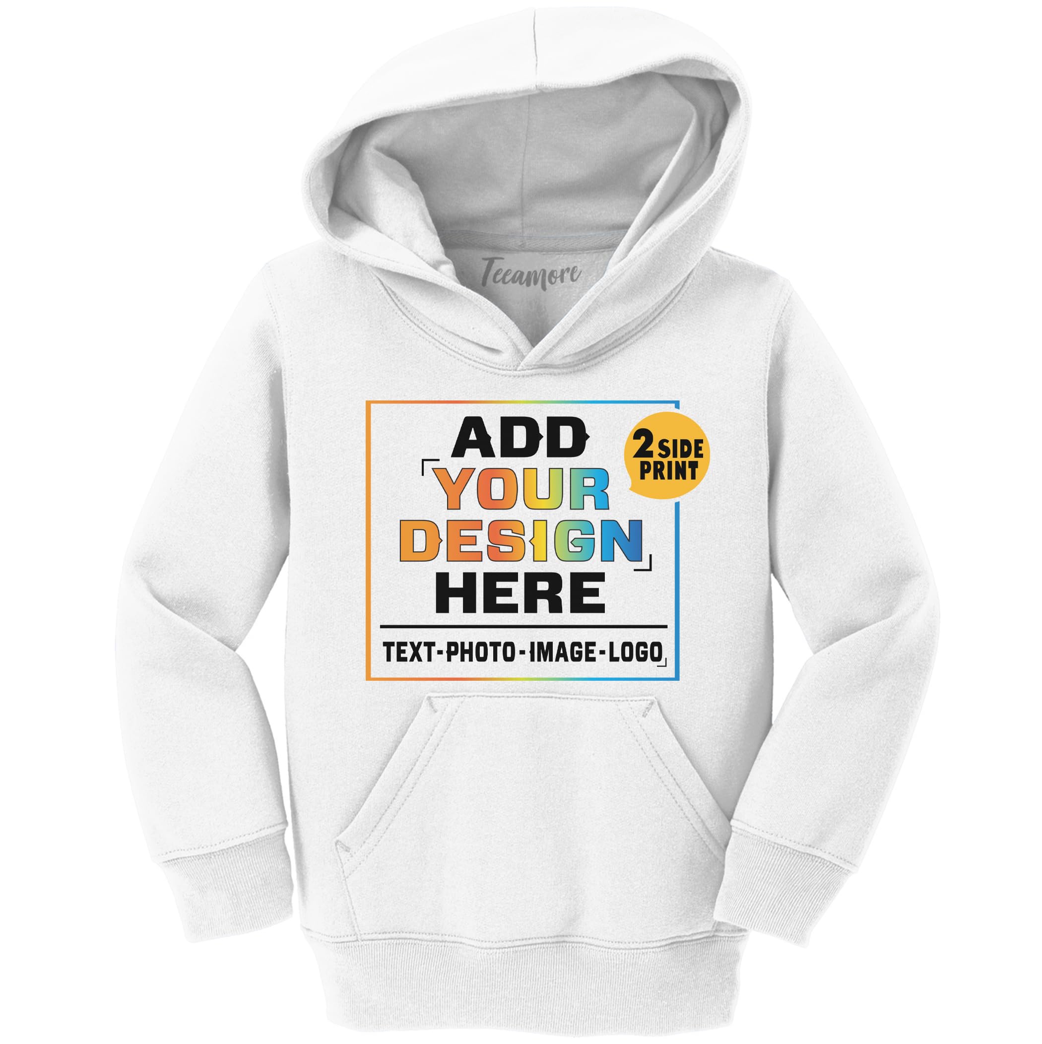TEEAMORE Custom Youth Hoodies Add Your Personalized