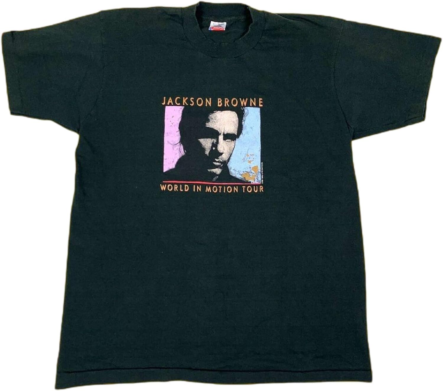 Vintage 80’s 1989 Jackson Browne World in Motion Tour Concert Band Tee