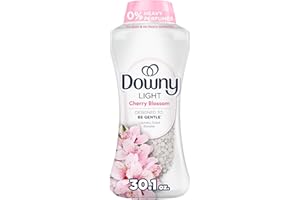 Downy Light Laundry Scent Booster Beads, Cherry Blossom Scent, 30.1 OZ, In-wash fabric beads designed to be gentle with a light boost of scent, No Heavy Perfumes