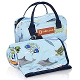 Aricove Weighted Blanket Kids, 7 lb, 40x60 inches, Small Twin Size, Soft Cotton, Machine Washable, Blue/Ocean Animals