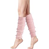 Pleneal Leg Warmers for Women - Leg Warmers 80s Ribbed Knitted Long Socks for Yoga Party Sports Fashion Accessories