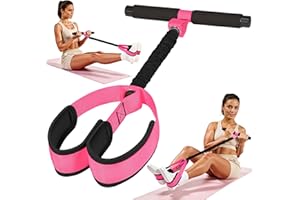NTIUYOT Upgraded Durable Pedal Resistance Band with Handle, Thickened Latex Tubes and Soft Foam Fabric Foot Pedal, Sit Up Exercise Equipment for Abdomen, Waist, Arm, Core/ABS, Leg, Physical Therapy