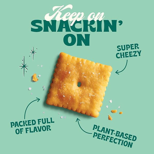 BACK TO NATURE CHEEZY SQUARE CRACKERS, NON-GMO, PLANT-BASED CHEESE FLAVORED SNACK CRACKER, MADE WITH WHEAT FLOUR, 5 OZ BOX