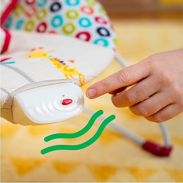 BRIGHT STARTS PORTABLE BABY BOUNCER SOOTHING VIBRATIONS INFANT SEAT WITH REMOVABLE-TOY-BAR, 0-6 MONTHS 6-20 LBS (PLAYFUL PINWHEELS)