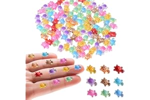 Tindobewan 200Pcs Super Mini Resin Turtles for Crafts Luminous Miniature Tiny Turtle for Fairy House Party Favors Micro Landscaping Decor(Little Turtles)