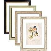 AAQ 4 Pack 8x10 Picture Frame - 8 x 10 Photo Frame with HD Plastic Cover, Picture Frames for Wall & Tabletop Picture Frames