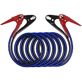 SAFEMATE 2 Gauge 18 feet Heavy Duty Jumper Cables - Automotive Booster Jumper Cables for Jump Starting Dead or Weak Batteries