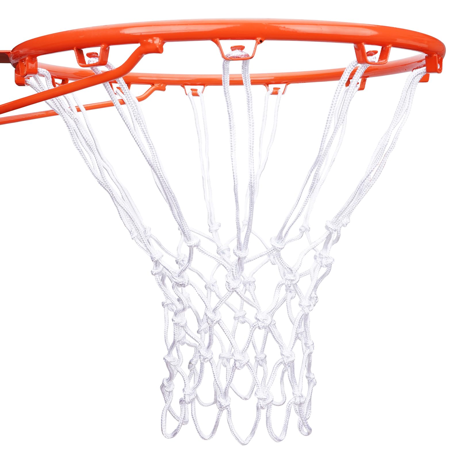 Photo 1 of [2 Packs] Sieqioor Professional Basketball Net Replacement Heavy Duty, Durable Basketball Nets in All Weather Anti Whip, Fits Standard Indoor Outdoor Rims 12 Loops (White) with Basketball net Bag