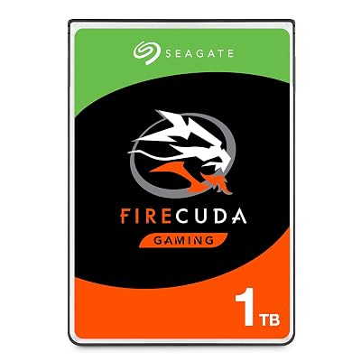 Seagate FireCuda 1TB Solid State Hybrid Drive Performance SSHD – 2.5 Inch SATA 6GB/s Flash Accelerated for Gaming PC Laptop - Frustration Free Packaging (ST1000LX015)