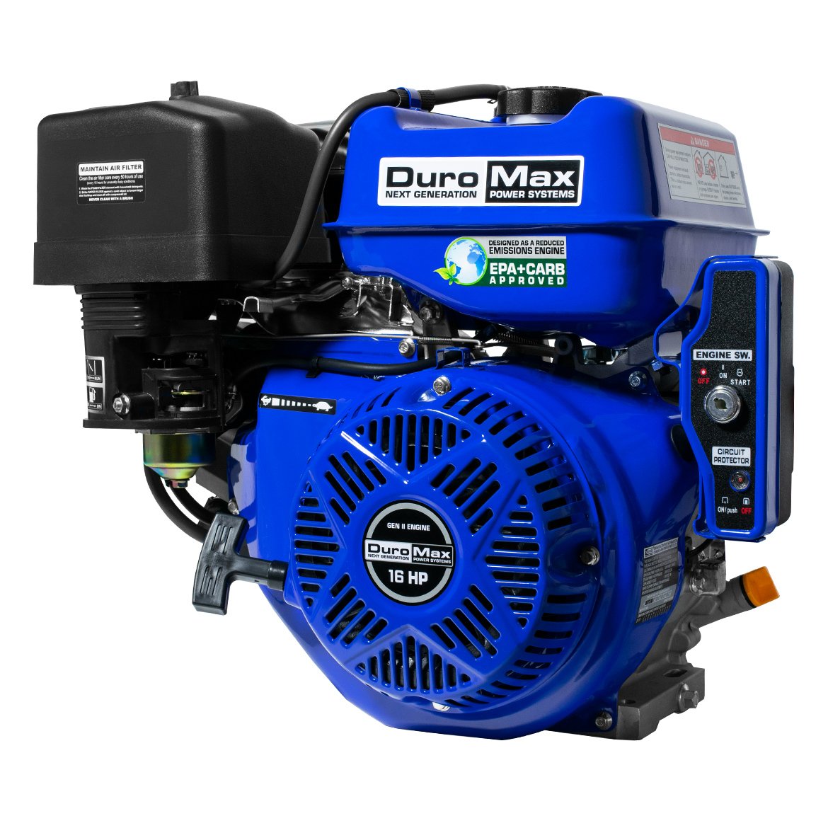 Amazon.com : DuroMax XP16HPE 16 hp Electric/Recoil Start Engine : Two  Stroke Power Tool Engines : Garden & Outdoor