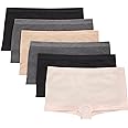Hanes Tween Girls Underwear, Seamless Girls Panties, Boyshort & Hipster, Assorted Colors, 6-Pack