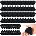 Meanplan 100 Pcs Powder Puff Face Soft Makeup Sponge Triangle Powder Puffs for Loose Velour Cosmetic Foundation Wet Dry Sponge Makeup Tools(Black)