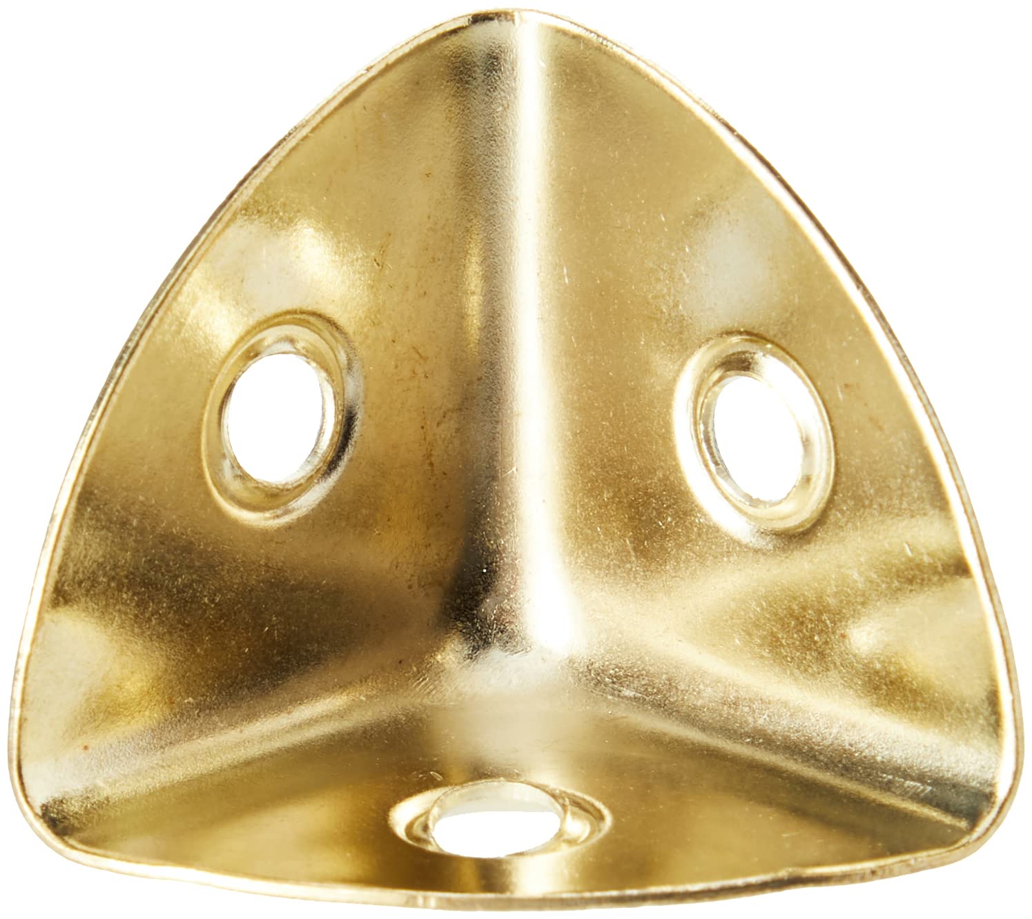 Merriway BH03647 (4 Pcs) EB 28mm (1.1/8 inch) Brass Plated Corner Case - Pack of 4 Pieces