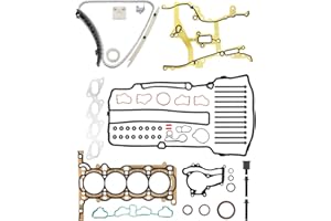 Timing Chain Kit & Head Gasket Set, Compatible with 2011-2016 Chevy Trax Sonic Cruze Limited, Buick Encore 1.4 L Engine, w/Cy