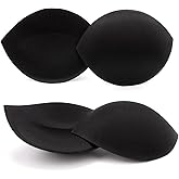 Nimiah Bra Inserts Breast Enhancers - 2 Pairs Push up Swimsuit Pads Add Cups Size Instantly Fits AB, C, D Cup