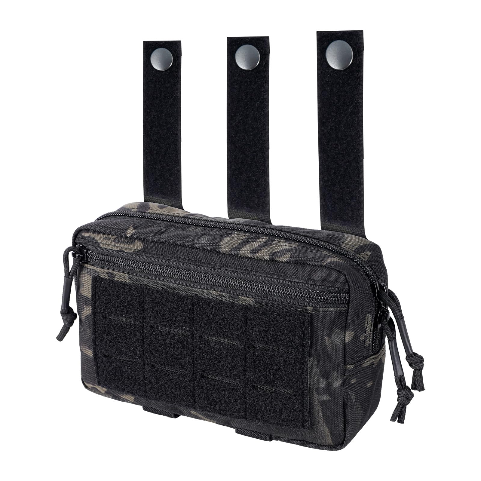 EXCELLENT ELITE SPANKER Tactical Molle Pouch Admin Pouch Tactical Dump Drop Pouch EDC Utility Bag with Hook and Loop Panel for Tactical Vest(MCB)