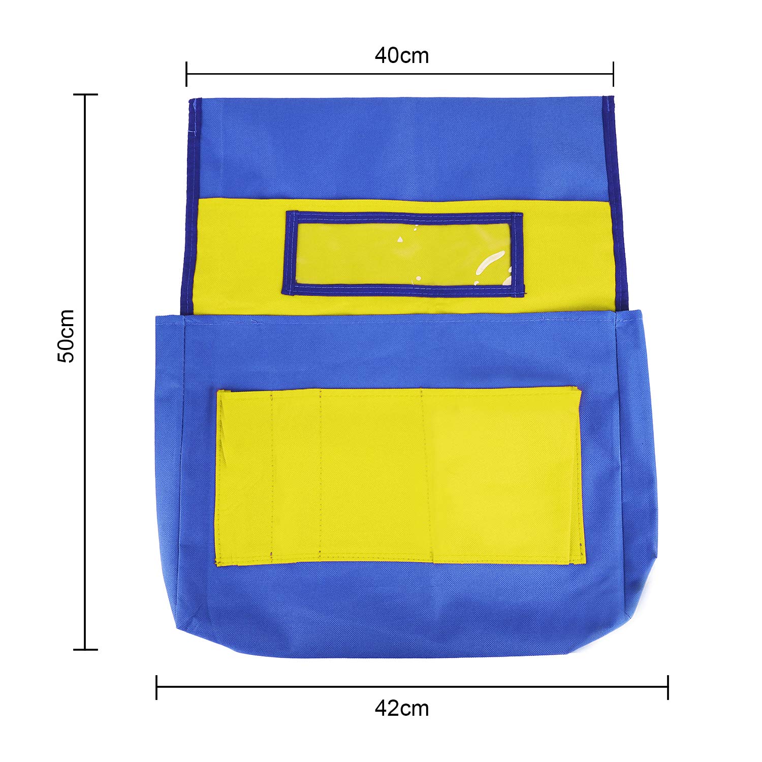 School Classroom Chair Pocket Organizer with Name Tag Slot Chair Back Buddy Pocket Chart Washable Canvas Seat Storage Pocket for Home School Daycare - Image 5