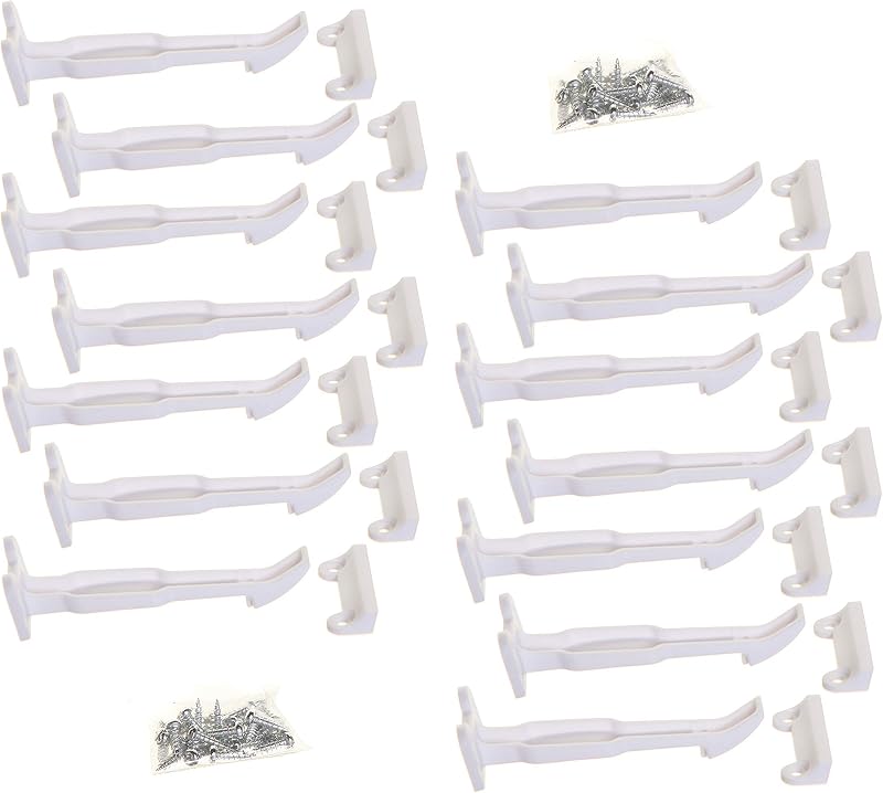 Dreambaby Safety Catches for Cupboards & Drawers 14 Pack Childproof Locks