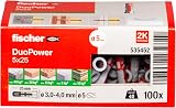 fischer DuoPower 5 x 25 Universal Plug 100 pcs intelligent 2-Component view 2