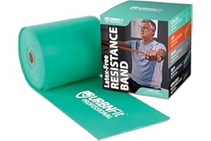 URBNFit Professional Resistance Bands - 25 Yards (75ft) Latex-Free Elastic Exercise Fitness Band Roll - No Scent, No Powder - Perfect for Physical Therapy & Rehab, Yoga, Pilates