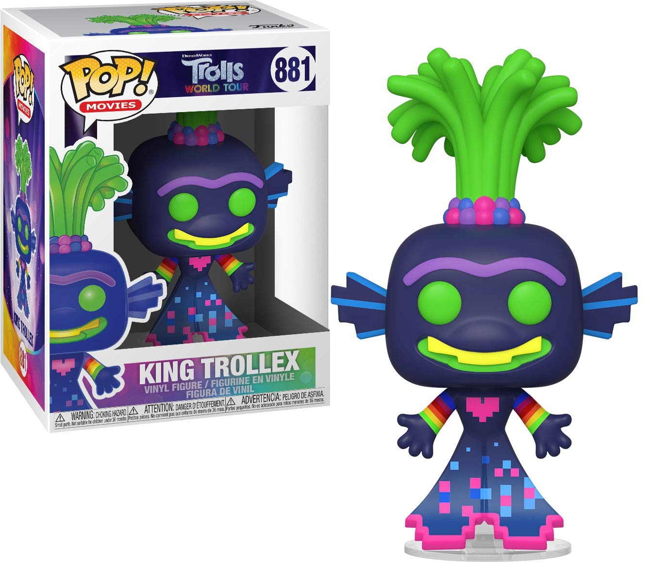 Funko POP! Movies: Trolls World Tour-King Trollex - Collectable Vinyl Figure - Gift Idea - Official Merchandise - Toys for Kids & Adults - Movies Fans - Model Figure for Collectors and Display
