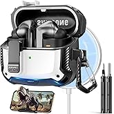 Polislime Compatible with Samsung Galaxy Buds3 FE (2025) / Buds3 Pro (2024) / Buds 3 Case (2024) with Phone Stand, Compatible with MagSafe, with Secure Lock Clip Design & Cleaning kit