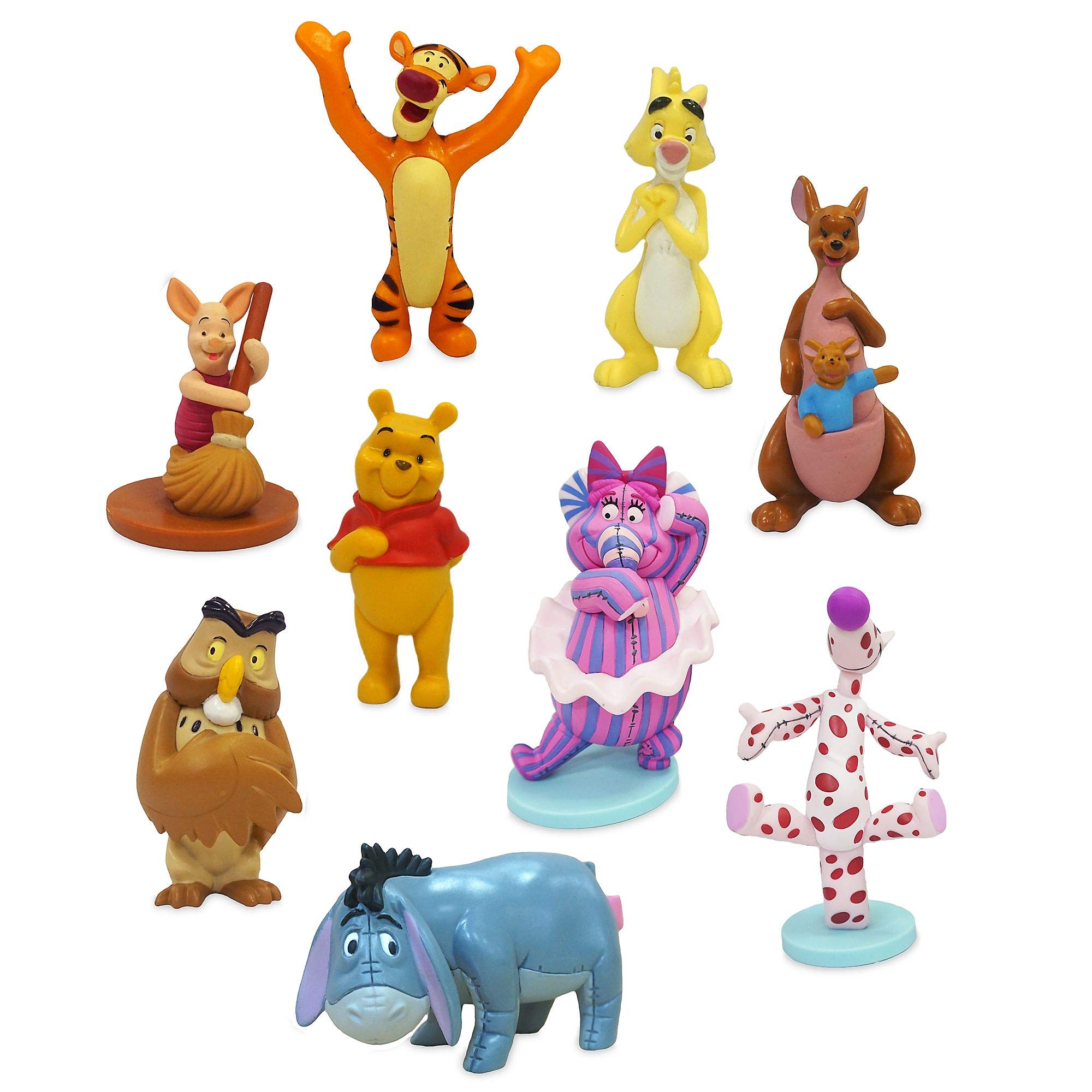 Disney Store Winnie the Pooh Deluxe Figurine 9pce Playset - Winnie The Pooh - containing 9 plastic moulded figurines - Suitable for Ages 3+