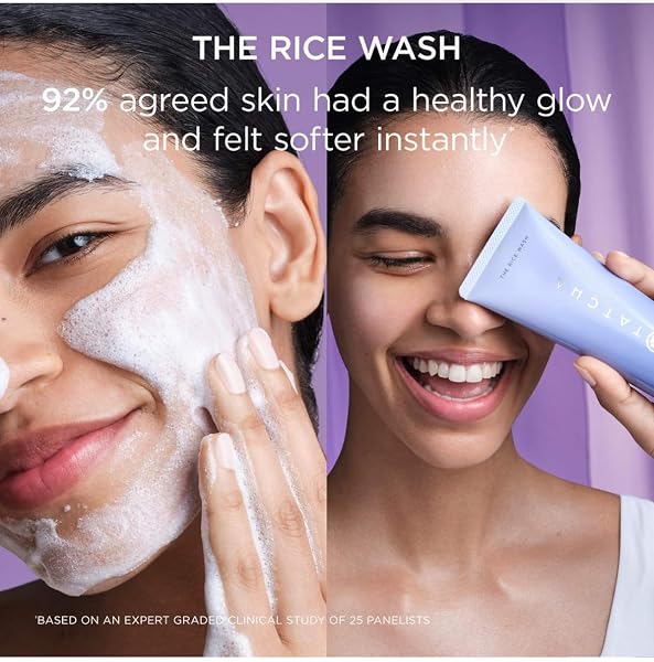 TATCHA THE RICE WASH | SOFT CREAM FACIAL CLEANSER WASHES AWAY BUILDUP WITHOUT STRIPPING SKIN FOR A SOFT, LUMINOUS COMPLEXION | 4 OZ