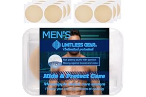 Aolabela 100PCS Nipple Covers For Men No-Show Nipple Covers Running Nipple Tape Men's Nipple Covers Anti Chafing Protector