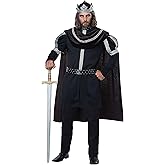 California Costumes Men's Dark Monarch - Adult Costume Adult Costume, Black/Silver, Small