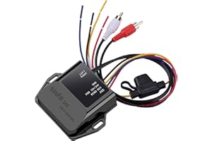 blafili CAR Bluetooth 5.2 Receiver – aptX Adaptive, aptX HD, AAC, SBC – 12V/24V Compatible, Remote Trigger, Stereo RCA Output – Wireless A2DP Adapter for Car, Truck, Marine, Powersport Audio Systems