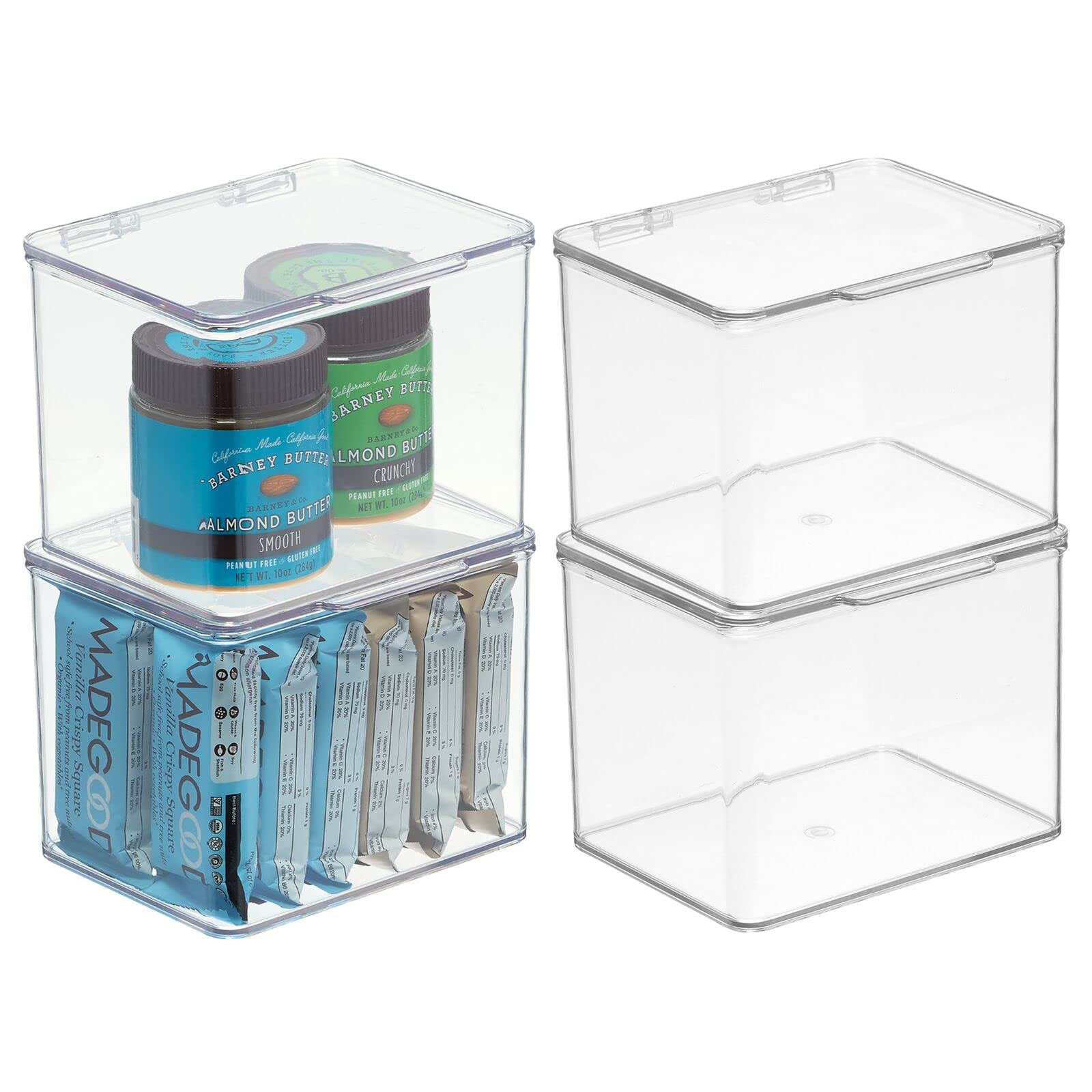 mDesign Plastic Kitchen Pantry and Fridge Storage Organizer Box ...