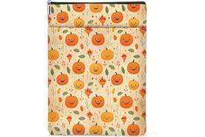 NGZS Retro Fall Autumn Book Sleeve, Halloween Thanksgiving Book Covers for Paperbacks, Pumpkin Book Pouch Book Protector, Book Lovers Gifts for Women Readers Teacher, Book Accessories Book Club Gifts