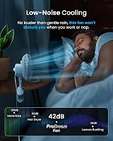 Pro Breeze 6 Inch Clip On Fan - 2 Speeds, 360° Rotation, Silent Operation view 8