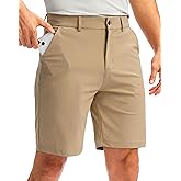 Soothfeel Men's Golf Shorts with 5 Pockets Stretch Lightweight Quick Dry 9 Inch Flat Front Casual Work Dress Shorts for Men