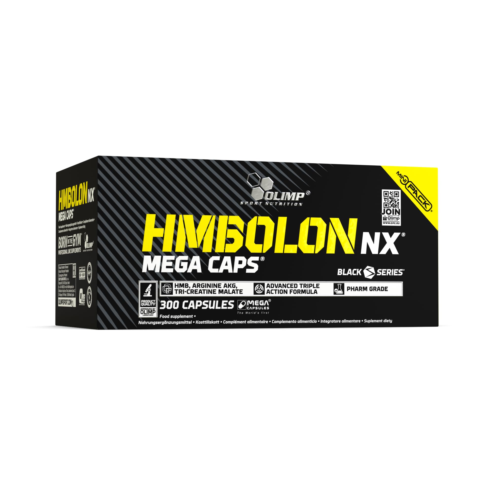 OLIMP SPORT NUTRITION Olimp Labs HMBolon NX Capsules, Pack of 300 Mega Capsules
