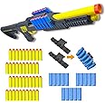 AGM MASTECH Toy Gun Models Foam Blasters Soft Bullet Shotgun, Empty Shell Ejecting Design, Perfect for Indoor and Outdoor Play. with 15 Shells 40 Soft Darts 2 Ammunition Racks.