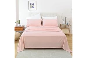 WHITNEY HOME TEXTILE Full Sheet Set - 4 Piece Soft Breathable Bed Sheets for Full Size Bed, Extra Deep Pocket Lxuury Brushed Sheets, Cooling Hotel Bedding Sheets and Pillowcases, Wrinkle Free Oeko-Tex Sheets