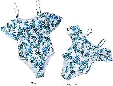 mom and infant matching bathing suits